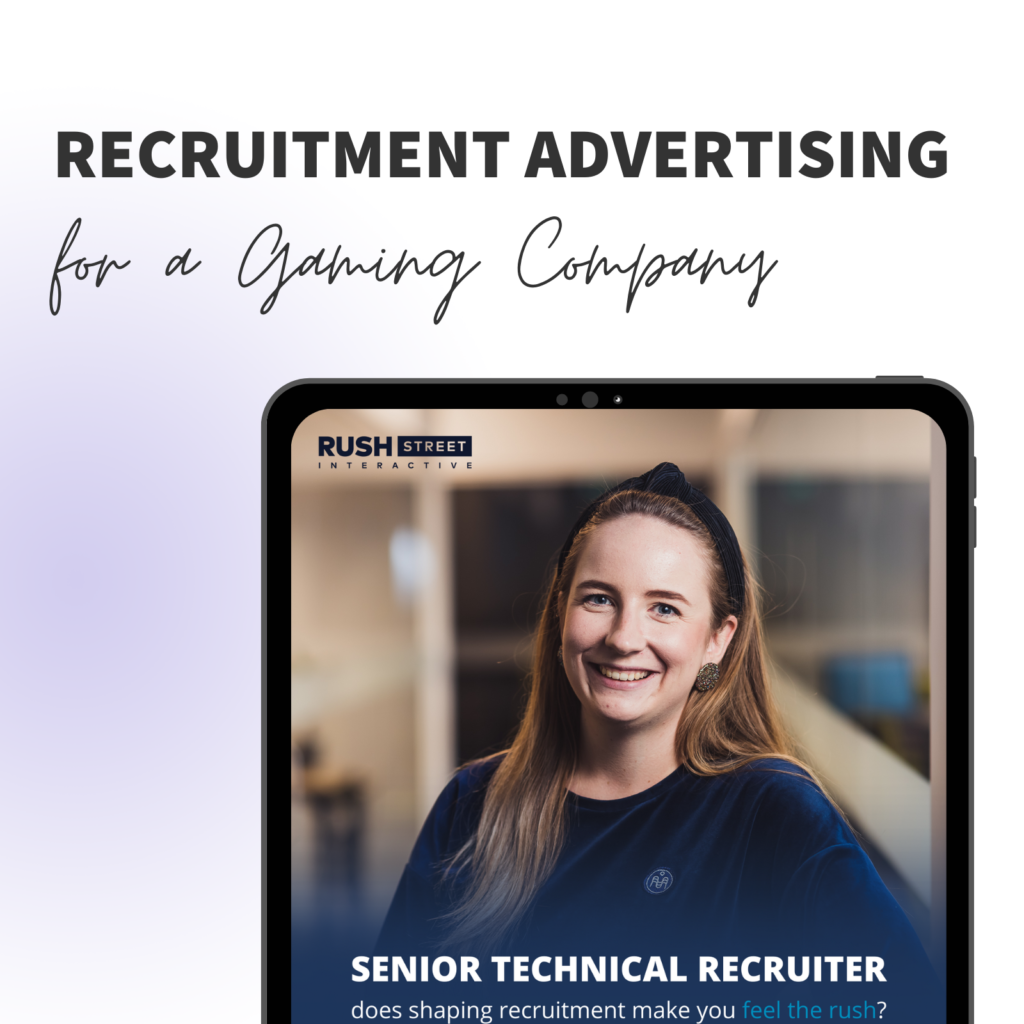 Recruitment Advertising for a Gaming Company