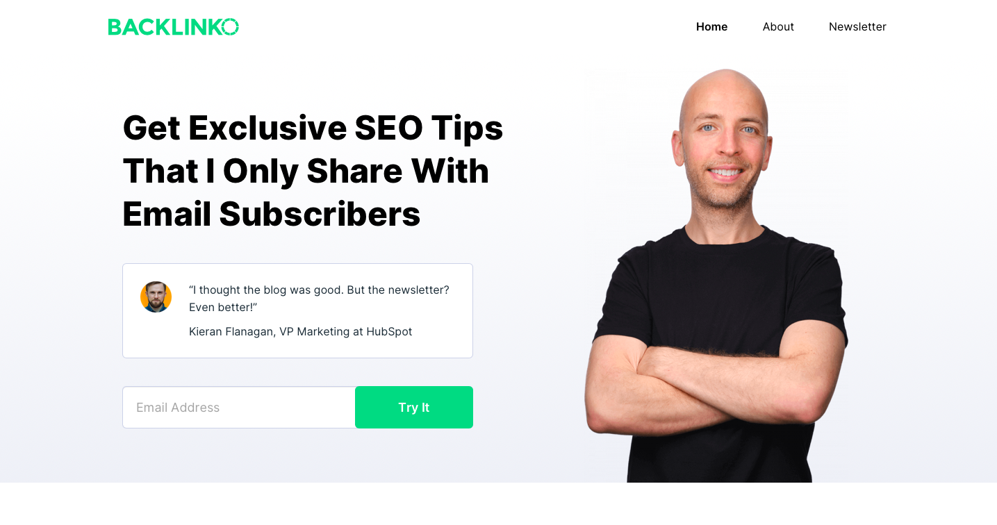 backlinko landing page example