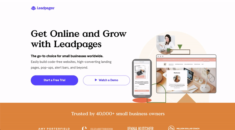 leadpages landing page